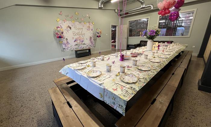 Three fabulous party rooms are available all year round, whatever the weather. You'll have access to all our facilities, indoor & out. After all that